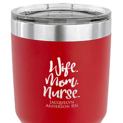 Nursing Quotes 30 oz Stainless Steel Tumbler - Red - Single Sided (Personalized)