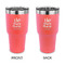 Nursing Quotes 30 oz Stainless Steel Ringneck Tumblers - Coral - Double Sided - APPROVAL