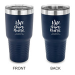 Nursing Quotes 30 oz Stainless Steel Tumbler - Navy - Double Sided (Personalized)