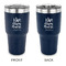 Nursing Quotes 30 oz Stainless Steel Ringneck Tumblers - Navy - Double Sided - APPROVAL