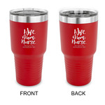 Nursing Quotes 30 oz Stainless Steel Tumbler - Red - Double Sided (Personalized)