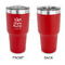 Nursing Quotes 30 oz Stainless Steel Ringneck Tumblers - Red - Single Sided - APPROVAL