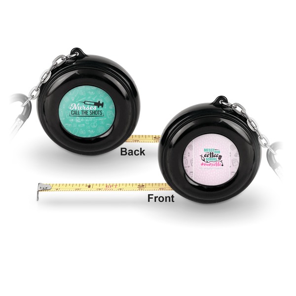 Nursing Quotes 6-Ft Pocket Tape Measure with Carabiner Hook - Front and Back
