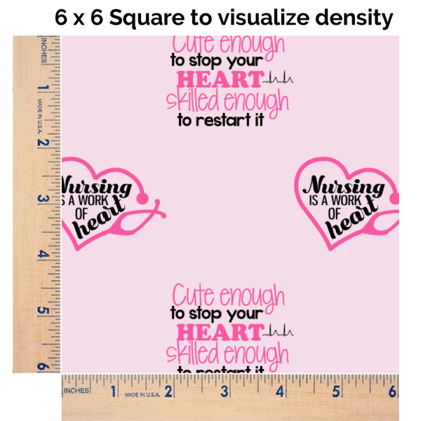 Nursing Quotes 6x6 Swatch of Fabric