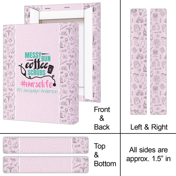 Nursing Quotes 8x10 - Canvas Print - Approval