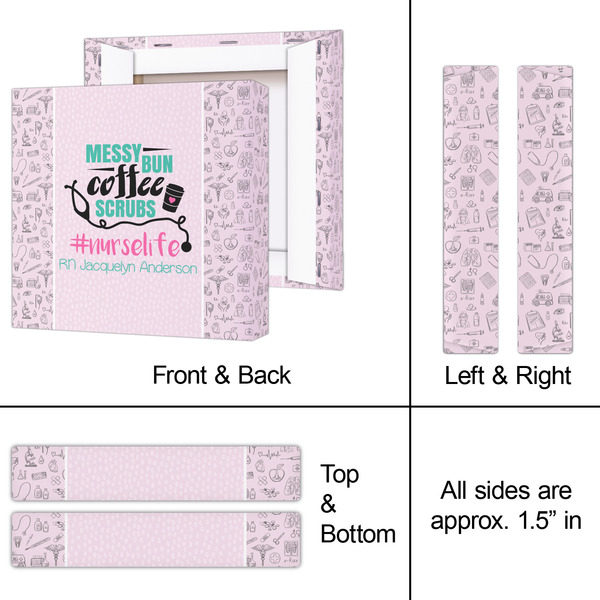 Nursing Quotes 8x8 - Canvas Print - Approval