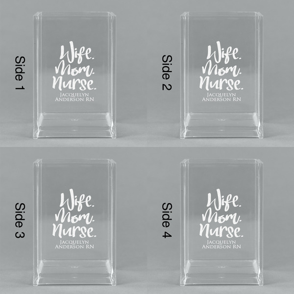 Nursing Quotes Acrylic Pen Holder - All Sides