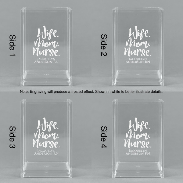 Nursing Quotes Acrylic Pen Holder - All Sides