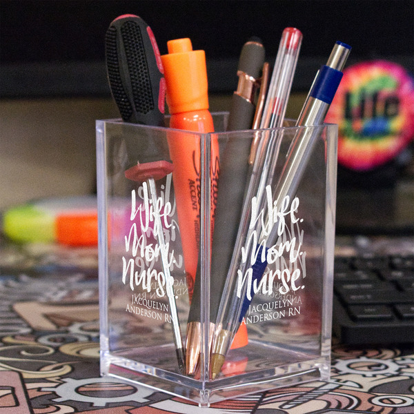 Nursing Quotes Acrylic Pen Holder - In Context