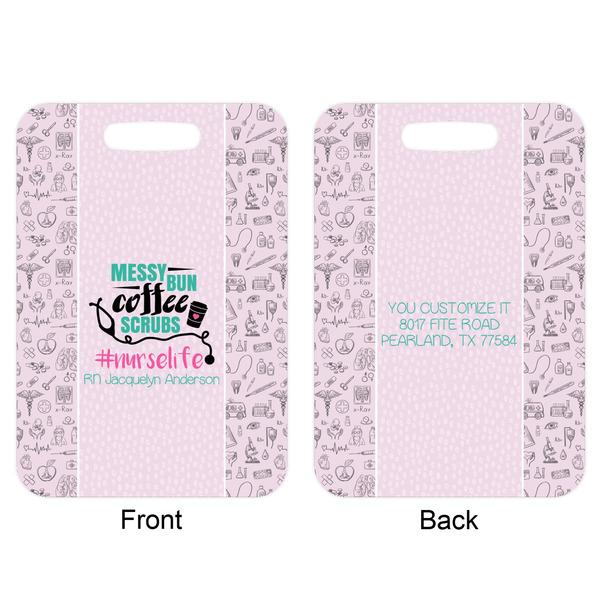 Nursing Quotes Aluminum Luggage Tag (Front + Back)