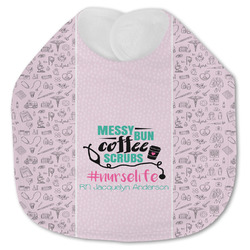 Nursing Quotes Jersey Knit Baby Bib w/ Name or Text