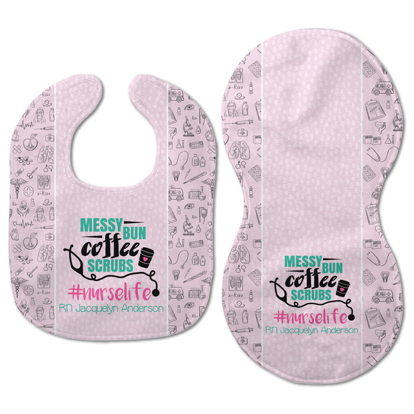 Nursing Quotes Baby Bib & Burp Set - Approval (new bib & burp)