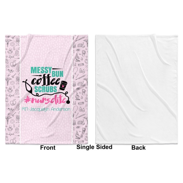 Nursing Quotes Baby Blanket (Single Sided - Printed Front, White Back)