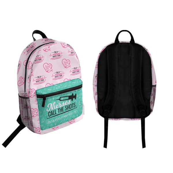Nursing Quotes Backpack front and back - Apvl
