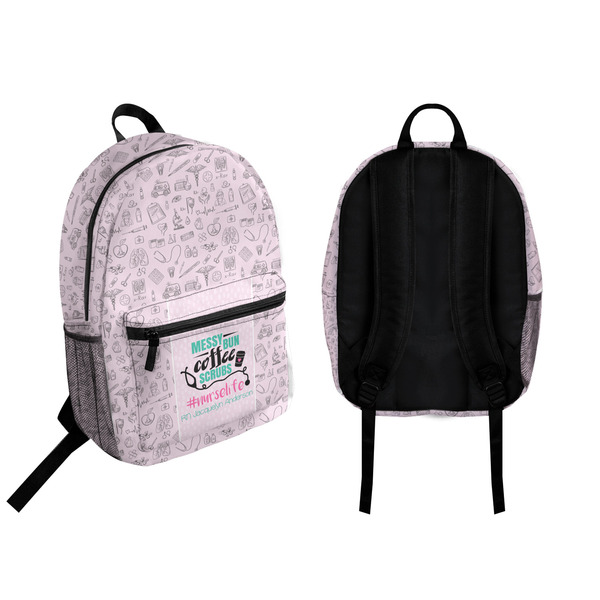Nursing Quotes Backpack front and back - Apvl