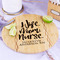 Nursing Quotes Bamboo Cutting Board - In Context
