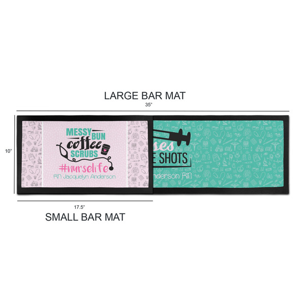 Nursing Quotes Bar Mats - Sizing Chart