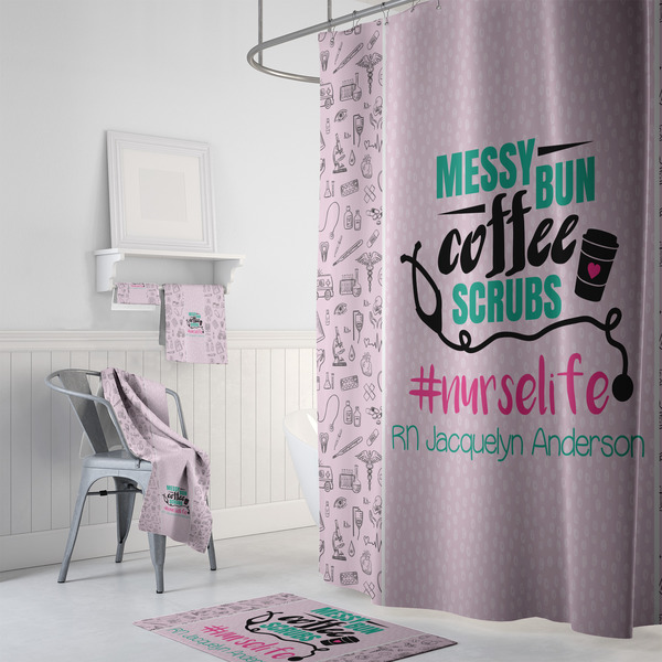 Nursing Quotes Bath Towel Sets - 3-piece - In Context