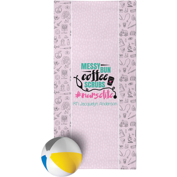 Custom Nursing Quotes Beach Towel (Personalized)