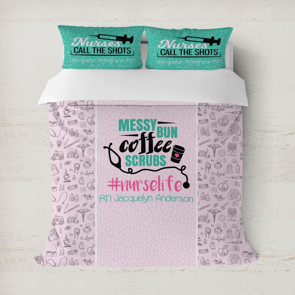 Custom Nursing Quotes Duvet Cover (Personalized)