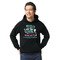 Nursing Quotes Black Hoodie on Model - Front