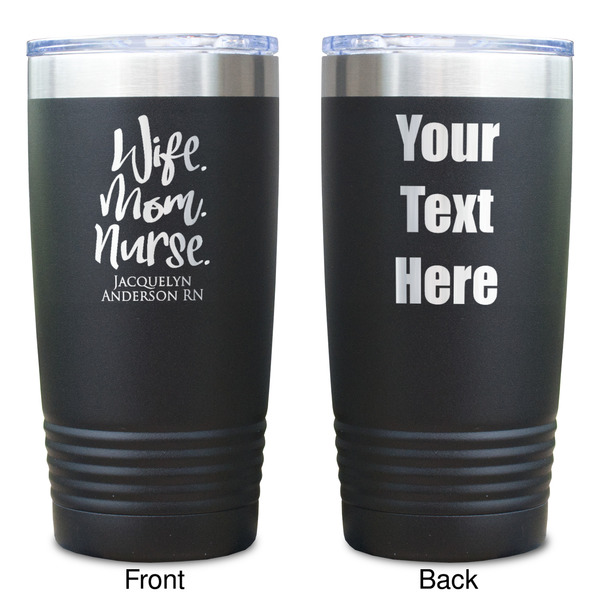 Nursing Quotes Black Polar Camel Tumbler - 20oz - Double Sided  - Approval