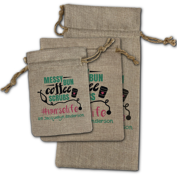 Nursing Quotes Burlap Gift Bags - (PARENT MAIN) All Three