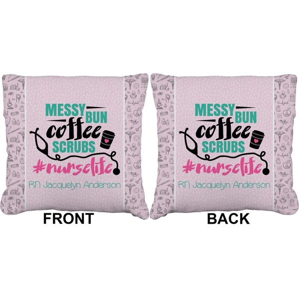 Nursing Quotes Burlap Pillow Approval