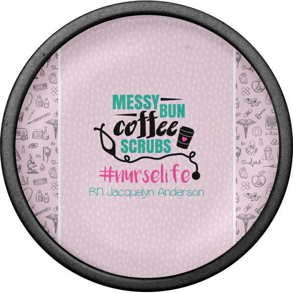 Nursing Quotes Cabinet Knob - Black - Front