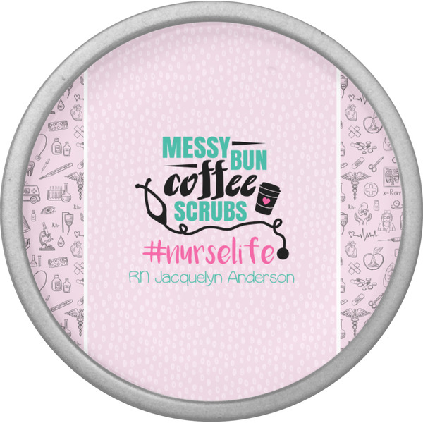 Nursing Quotes Cabinet Knob - Nickel - Front