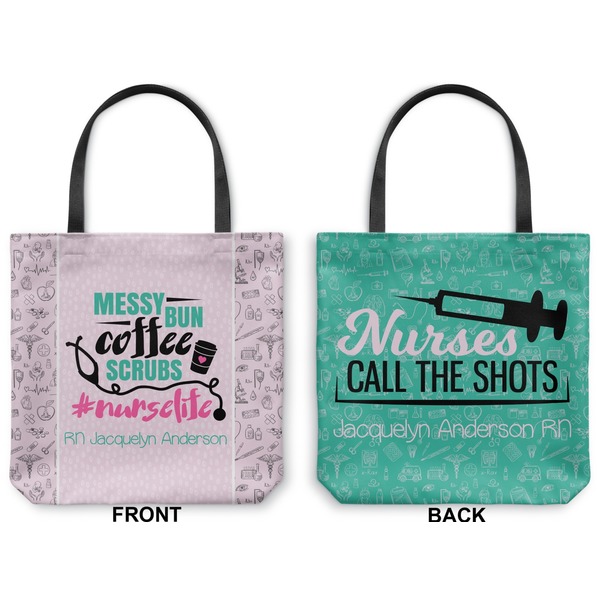 Nursing Quotes Canvas Tote - Front and Back