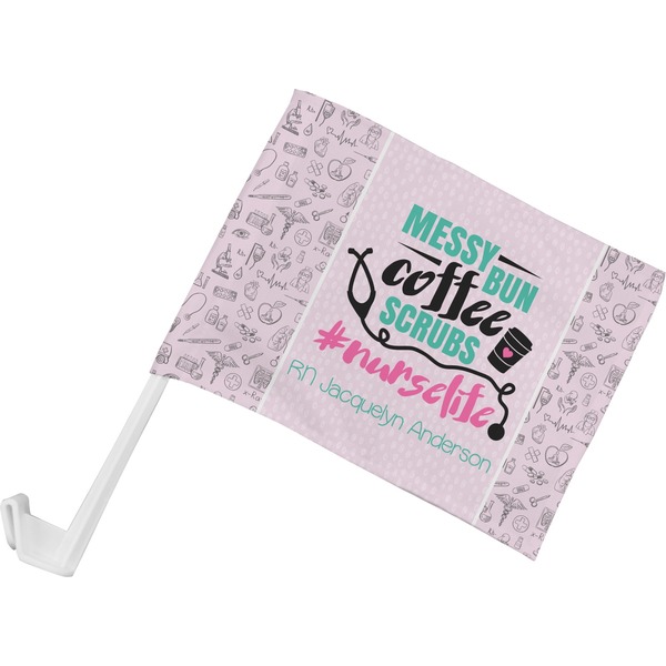 Custom Nursing Quotes Car Flag - Small w/ Name or Text
