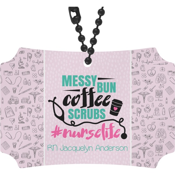 Custom Nursing Quotes Rear View Mirror Ornament (Personalized)