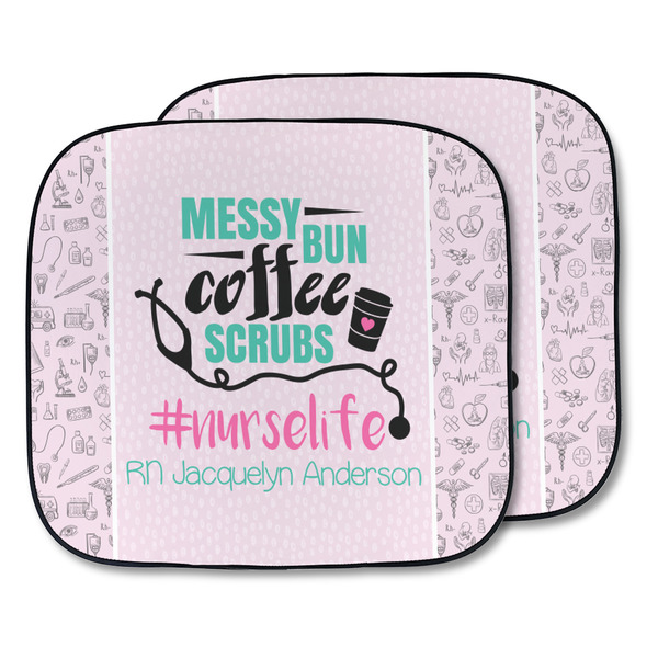 Custom Nursing Quotes Car Sun Shade - Two Piece (Personalized)