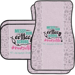 Nursing Quotes Car Floor Mats Set - 2 Front & 2 Back (Personalized)