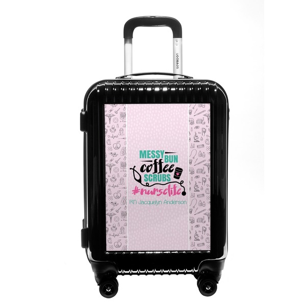 Custom Nursing Quotes Carry On Hard Shell Suitcase (Personalized)