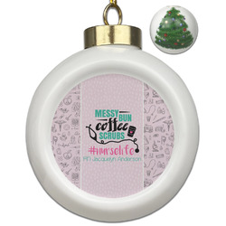 Nursing Quotes Ceramic Ball Ornament - Christmas Tree (Personalized)