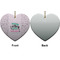 Nursing Quotes Ceramic Flat Ornament - Heart Front & Back (APPROVAL)