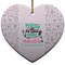 Nursing Quotes Heart Ceramic Ornament w/ Name or Text