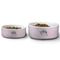 Nursing Quotes Ceramic Dog Bowls - Size Comparison