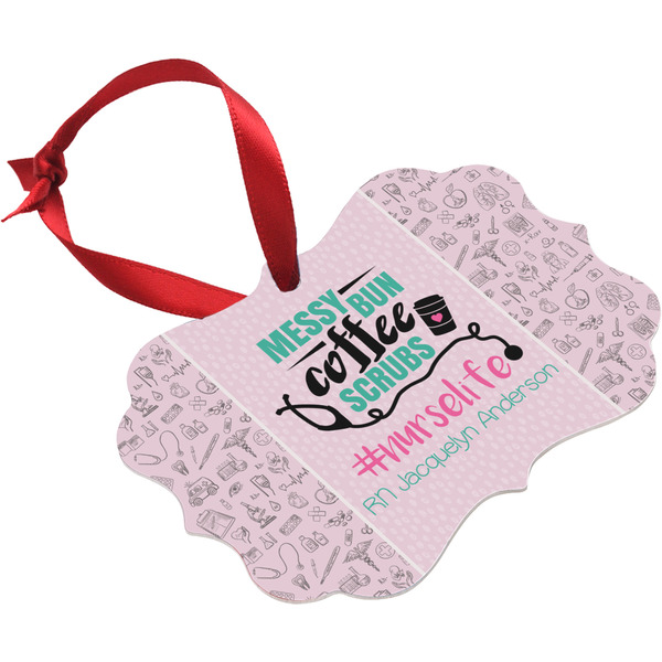 Nursing Quotes Christmas Ornament (Angle View)