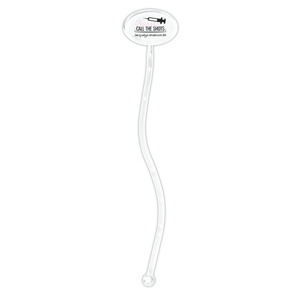 Nursing Quotes Clear Plastic 7" Stir Stick - Oval - Single Stick