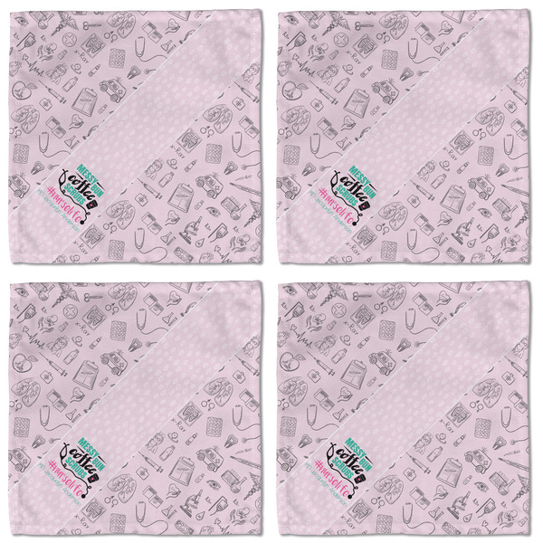 Nursing Quotes Cloth Napkins - Personalized Lunch (APPROVAL) Set of 4