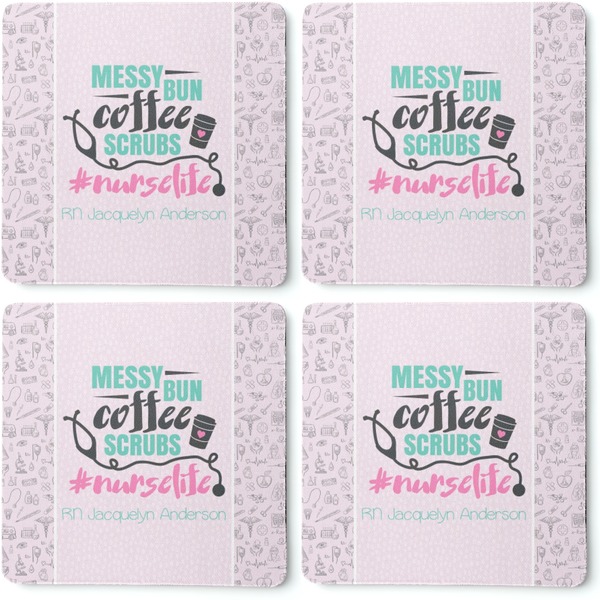 Nursing Quotes Coaster Rubber Back - Apvl