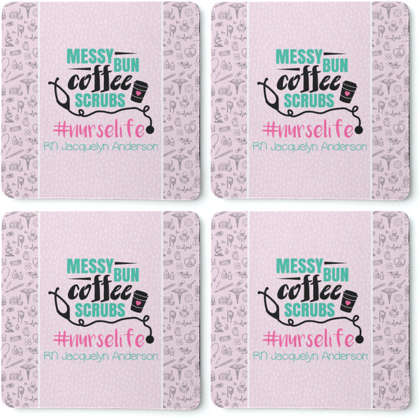 Nursing Quotes Coaster Rubber Back - Apvl