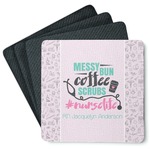 Nursing Quotes Square Rubber Backed Coasters - Set of 4 (Personalized)