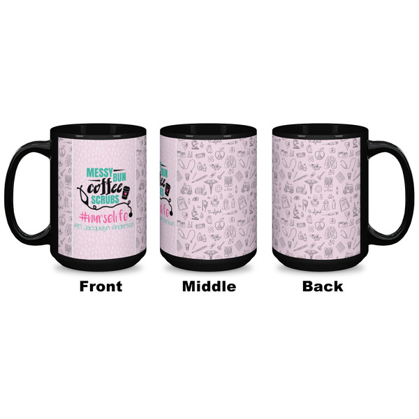 Nursing Quotes Coffee Mug - 15 oz - Black APPROVAL