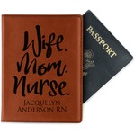 Nursing Quotes Passport Holder - Faux Leather - Double Sided (Personalized)