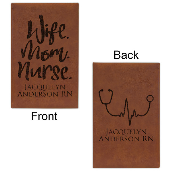 Nursing Quotes Cognac Leatherette Journal - Double Sided - Apvl