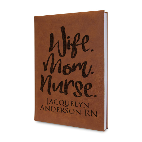 Custom Nursing Quotes Leatherette Journal (Personalized)